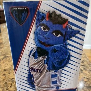 DePaul Blue Demons Dibs Bobblehead NWT